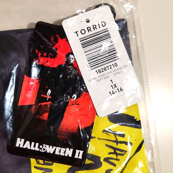 ❤️NWT VINTAGE TORRID TEE - MICHAEL MEYERS HALLOWEEN MOVIE COSTUME MONSTER KNIFE - Picture 5 of 9